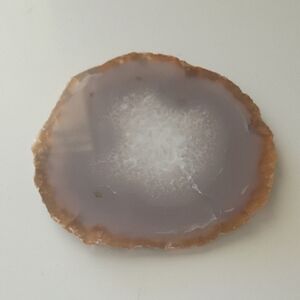Agate Geode Slice, A Collectible Stone Formed Within Volcanic Rock